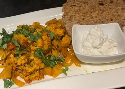 Aloo Gobi with Parathas