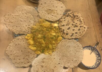 Aloo Gobi with Parathas